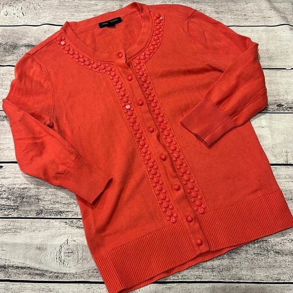 Banana Republic Beaded Cardigan Sweater Sz XS‎ - Picture 1 of 5